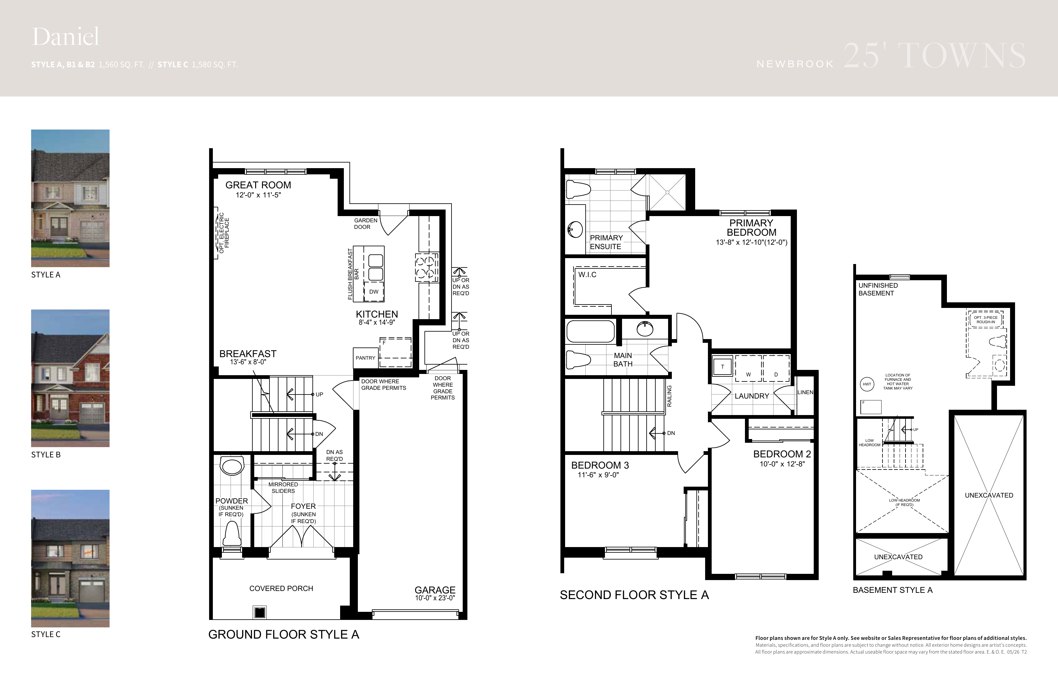 Daniel townhome floor plan