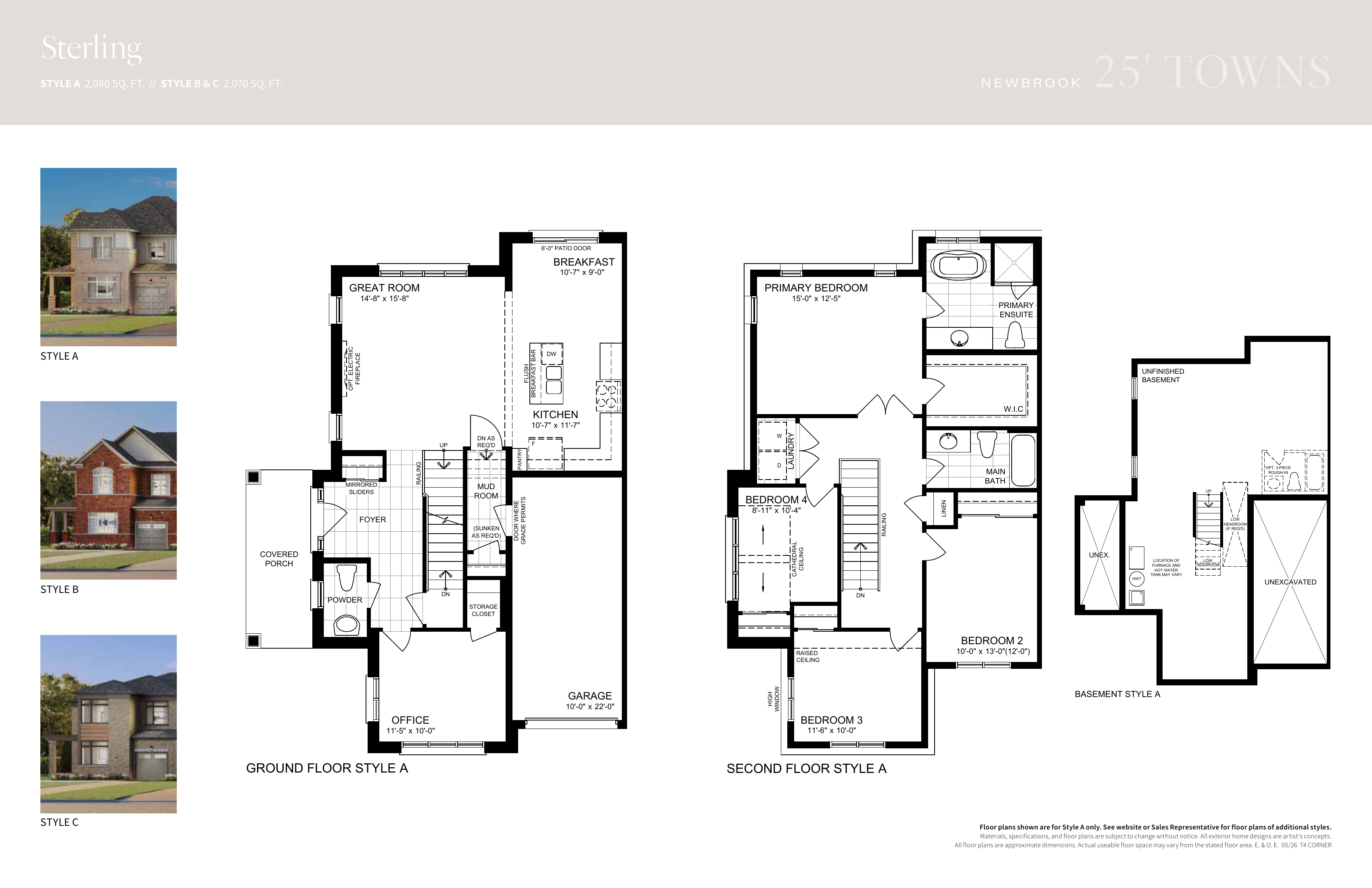 Sterling townhome floor plan