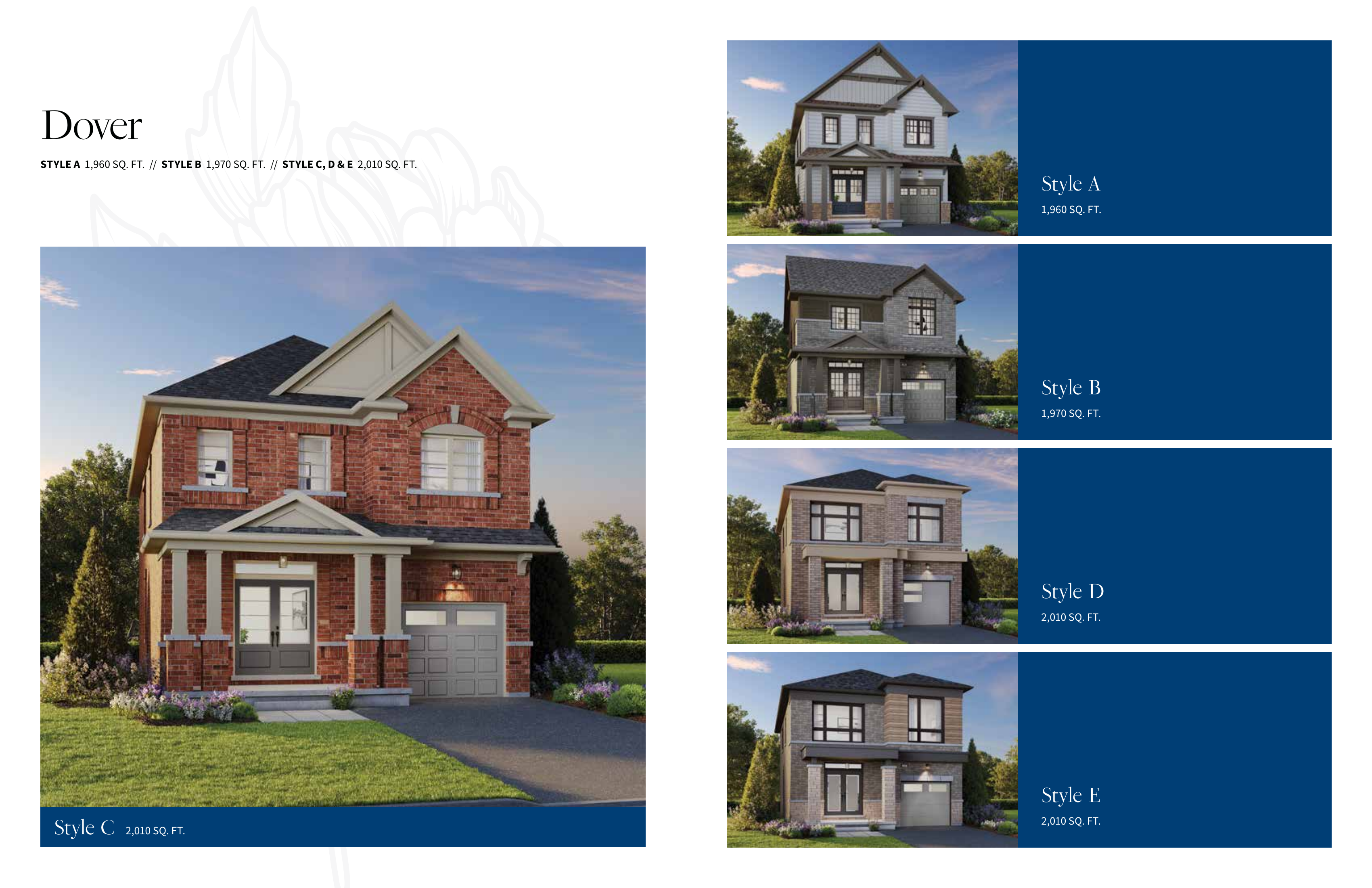 Dover single exterior renderings