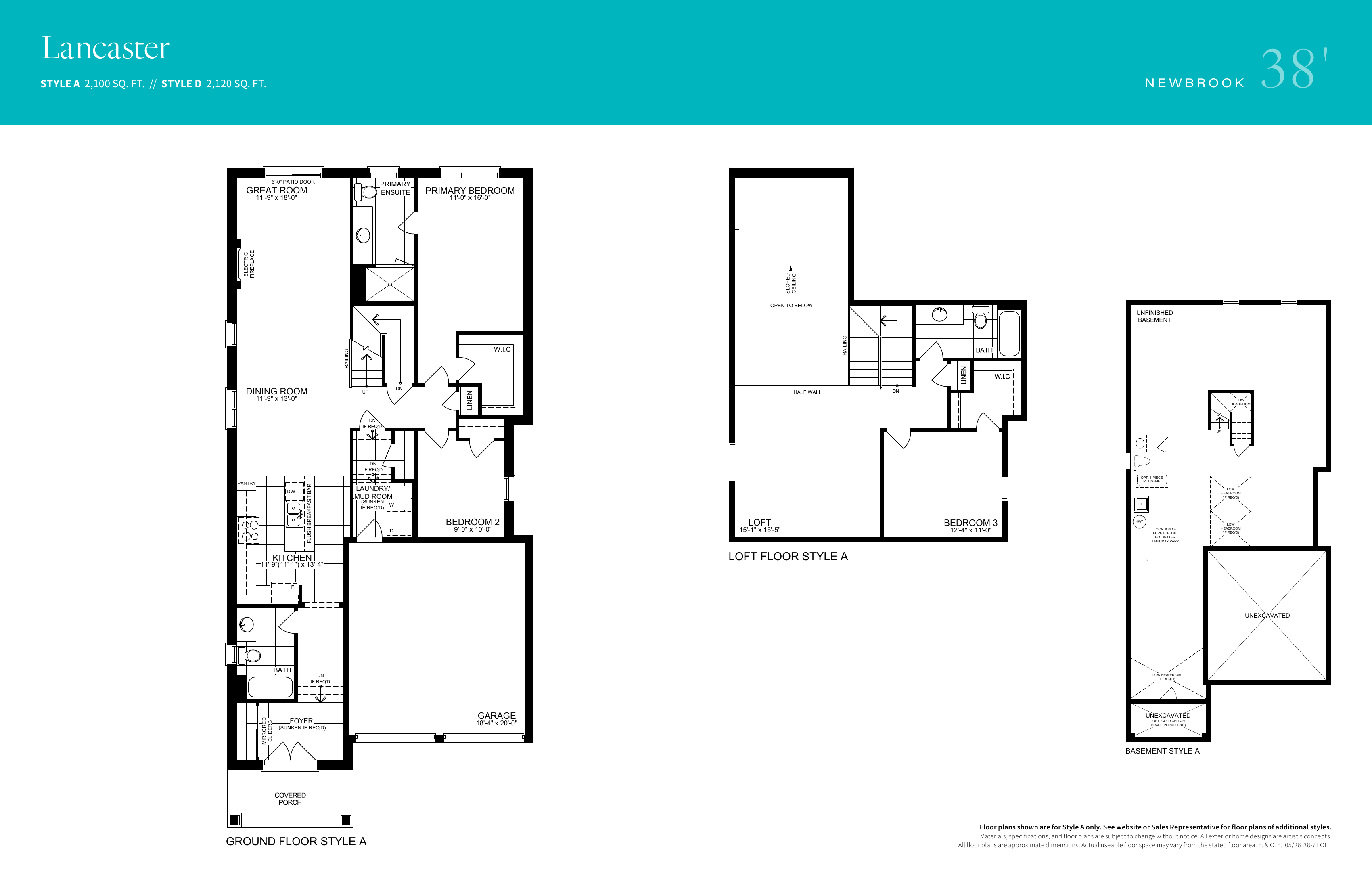 Lancaster floor plan