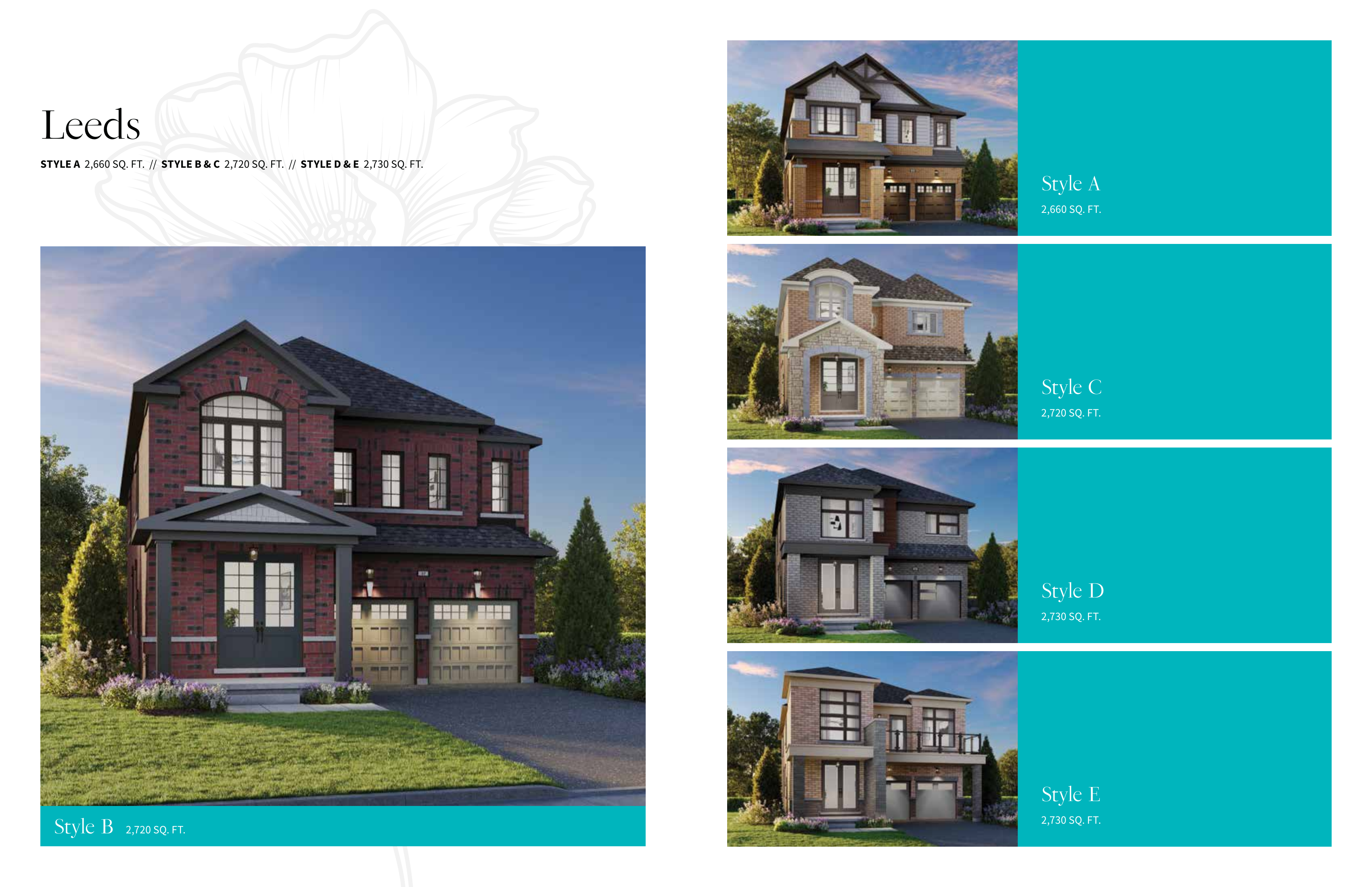 Leeds single exterior renderings