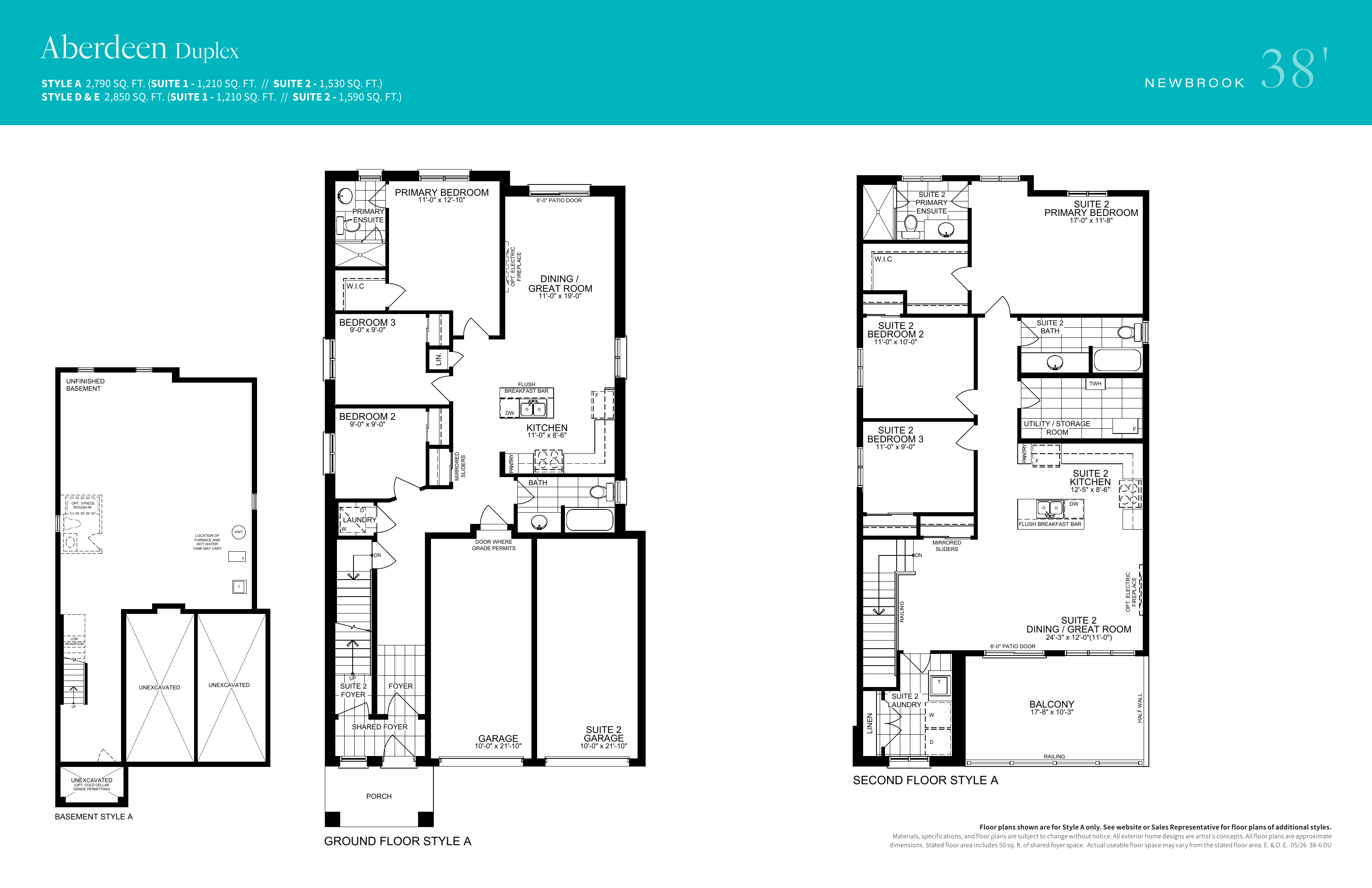 Aberdeen Duplex floor plan