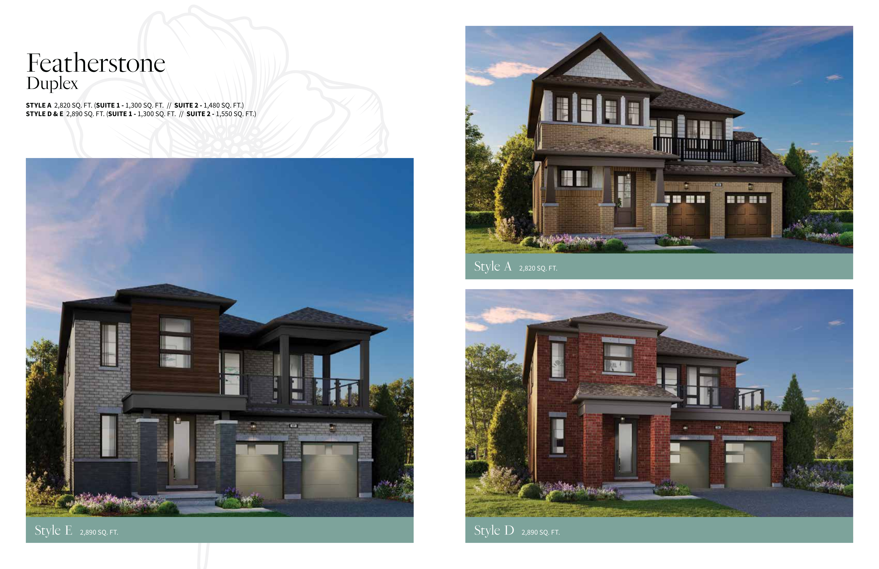 Featherstone Duplex exterior renderings