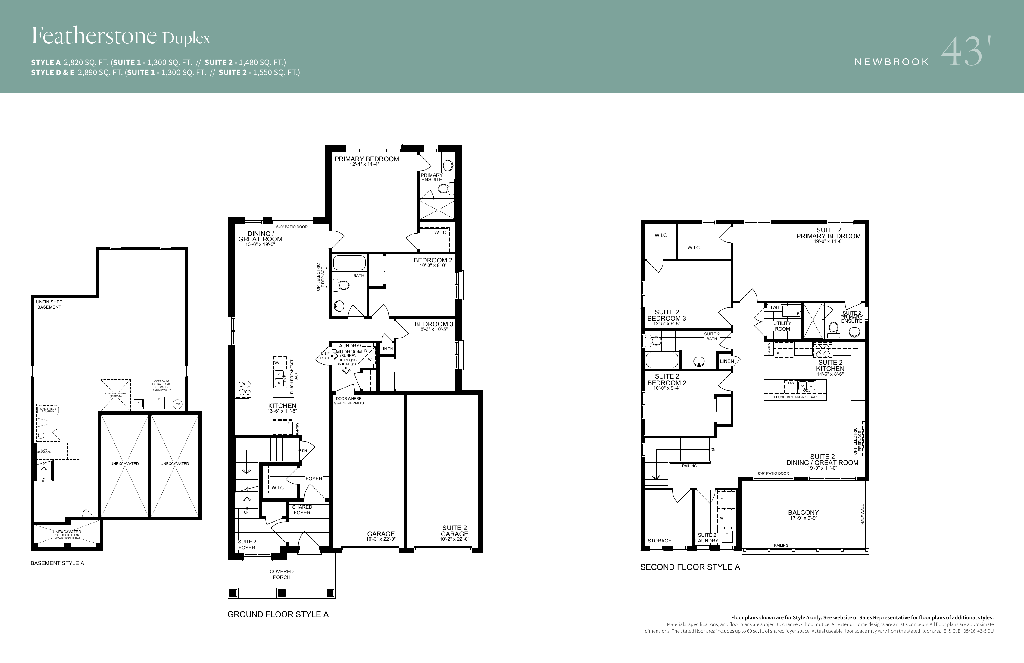 Featherstone Duplex floor plan