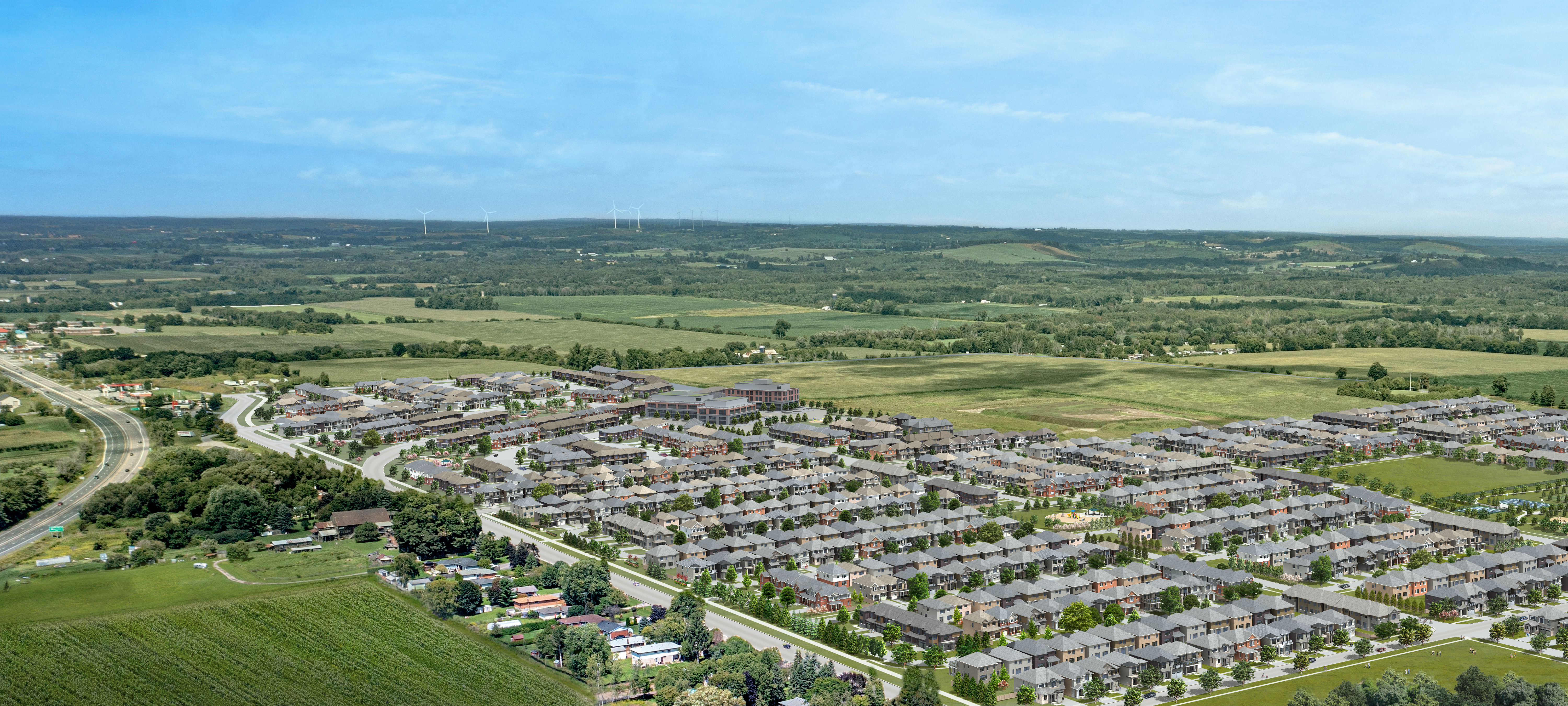 Transit and highway access near Newbrook Newcastle
